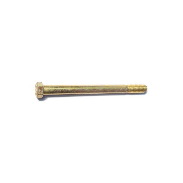 Midwest Fastener Grade 8, 7/16"-20 Hex Head Cap Screw, Zinc Yellow Steel, 5-1/2 in L, 10 PK 51638 - main